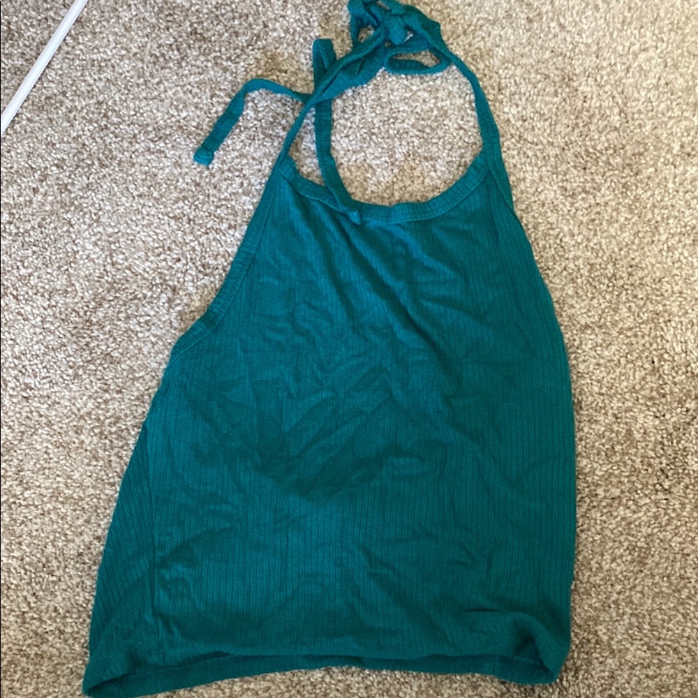 Teal Halter Top